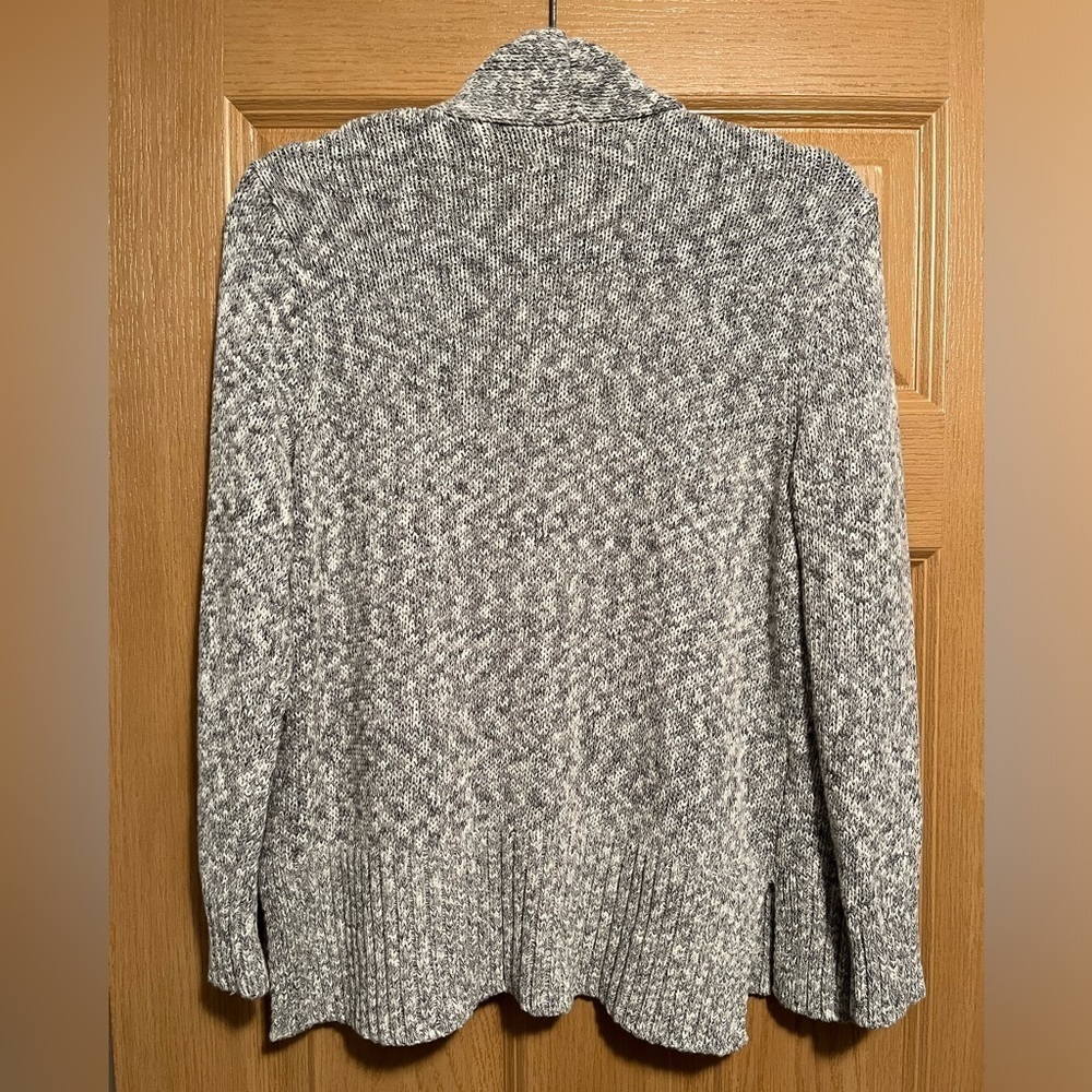 Loft Gray and White Open Cardigan - Picture 7 of 8